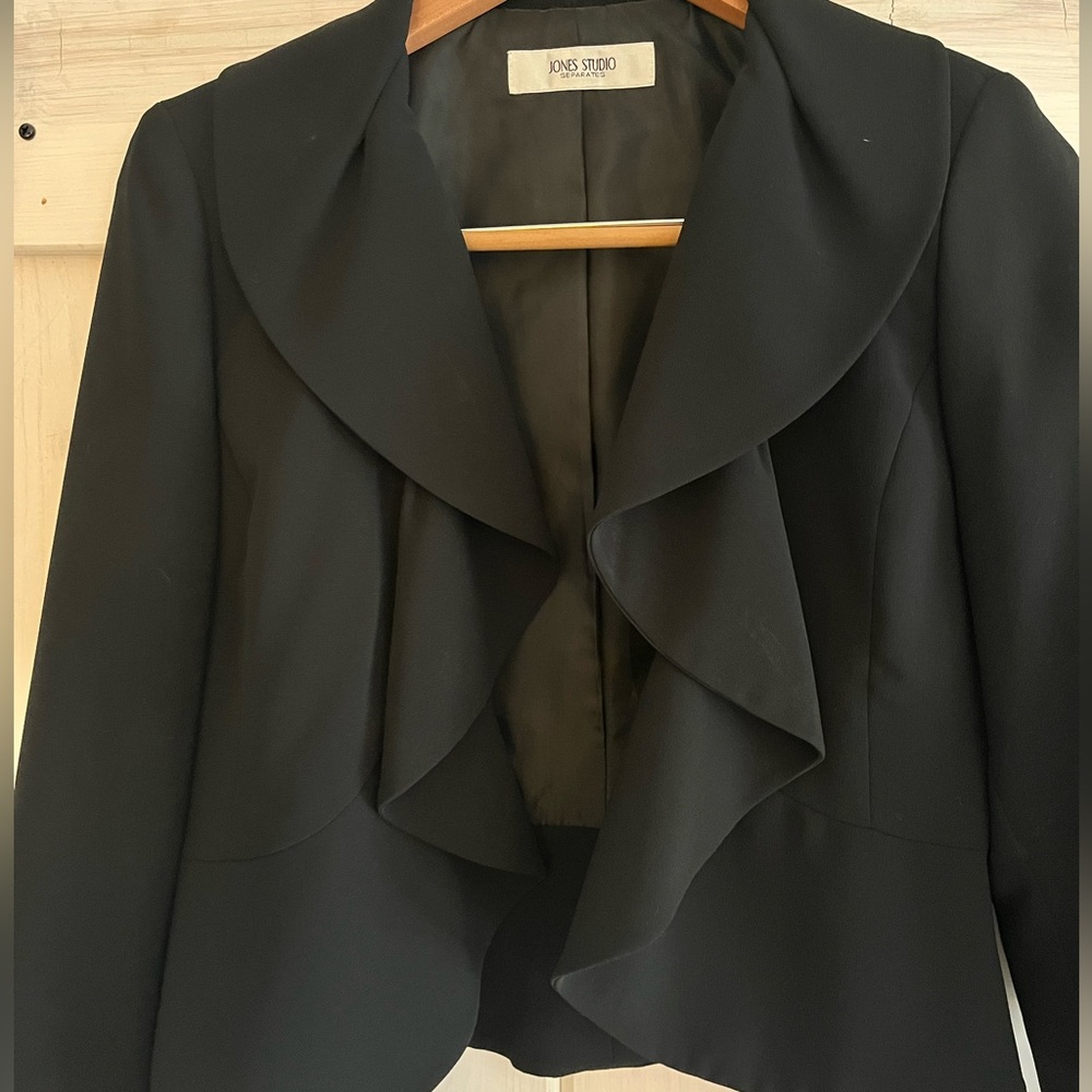 Ruffle Blazer